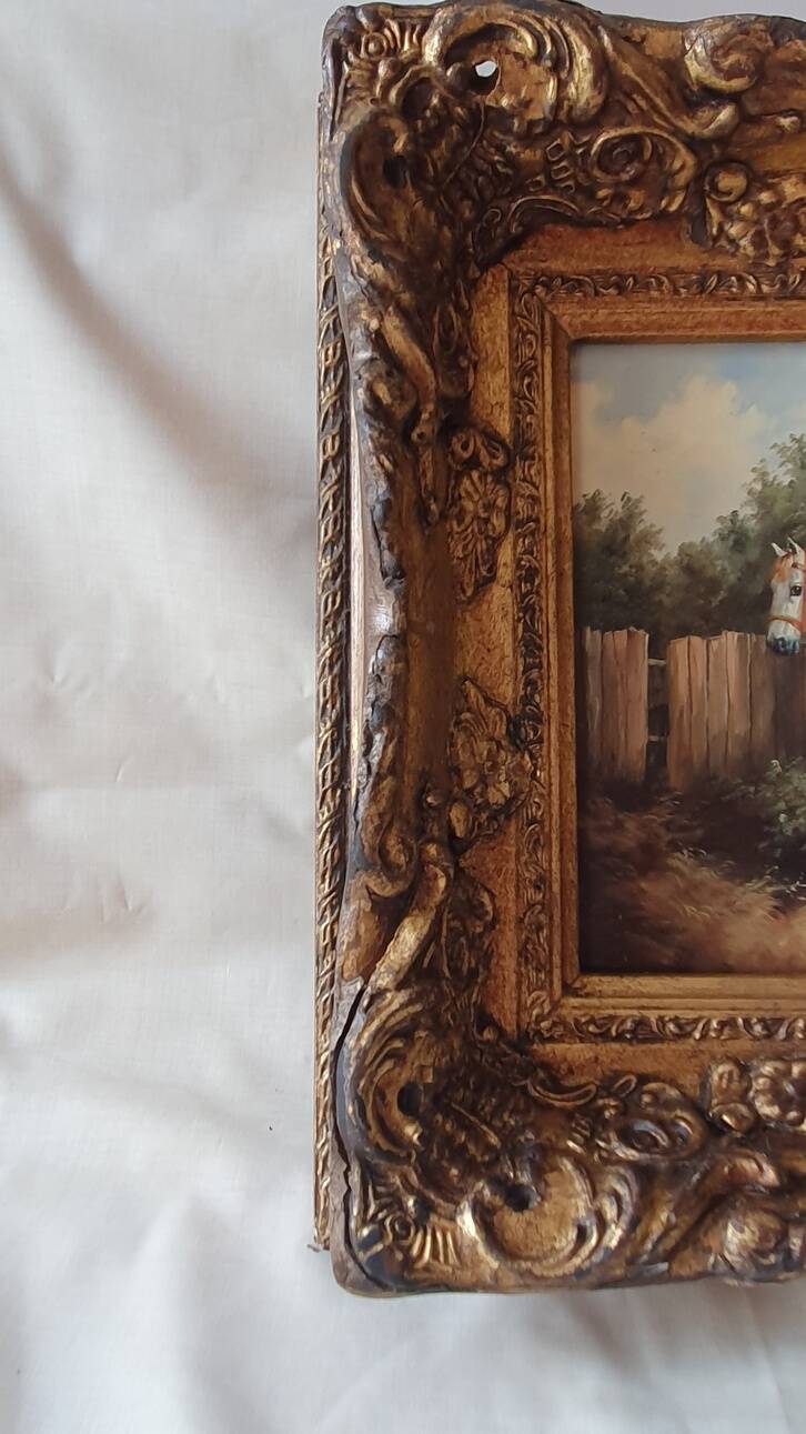 Oil painting on panel