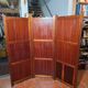 Three-panel screen in mahogany