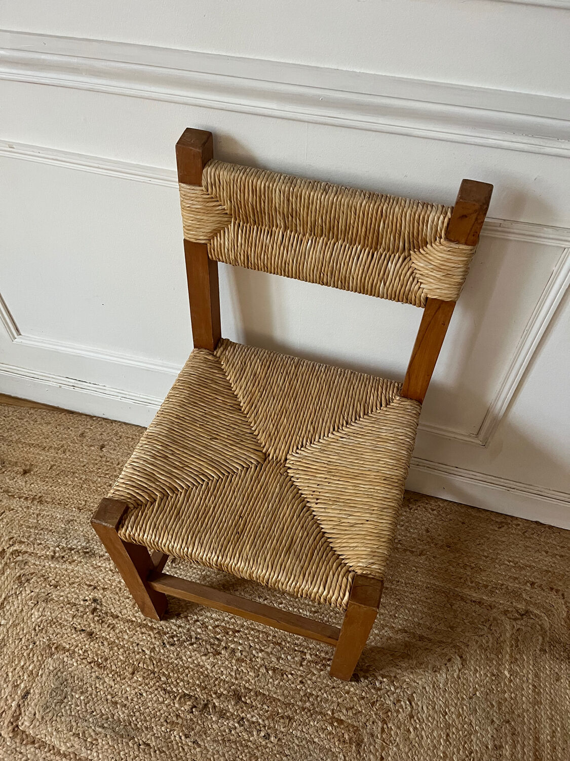 Rustic straw chair