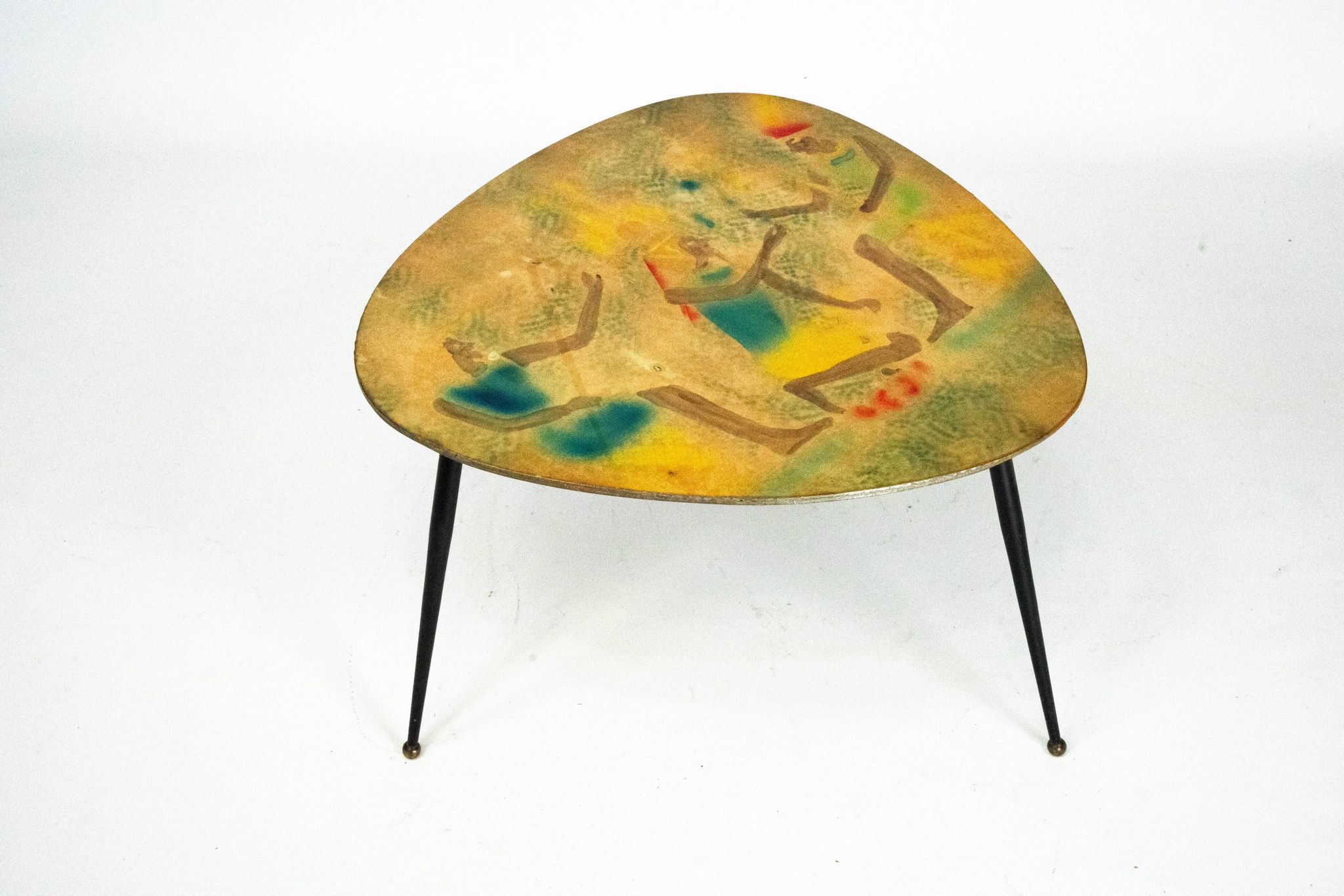 Italian Mid-Century Modern Tripod Coffee Table, 1950s