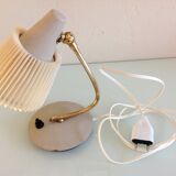 Bedside lamp with pleated day blinds, vintage 60
