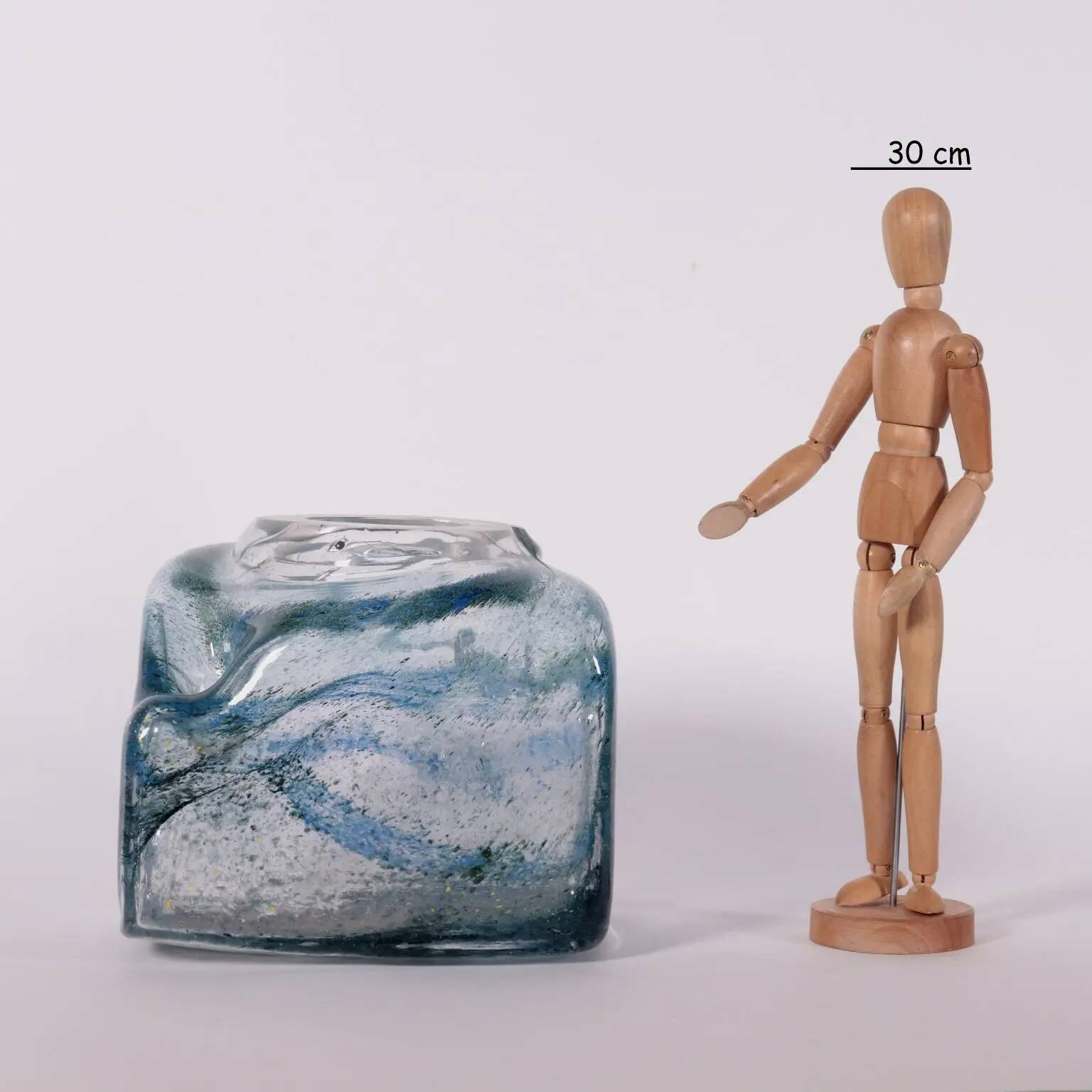 Murano glass vase Italy 1970s
