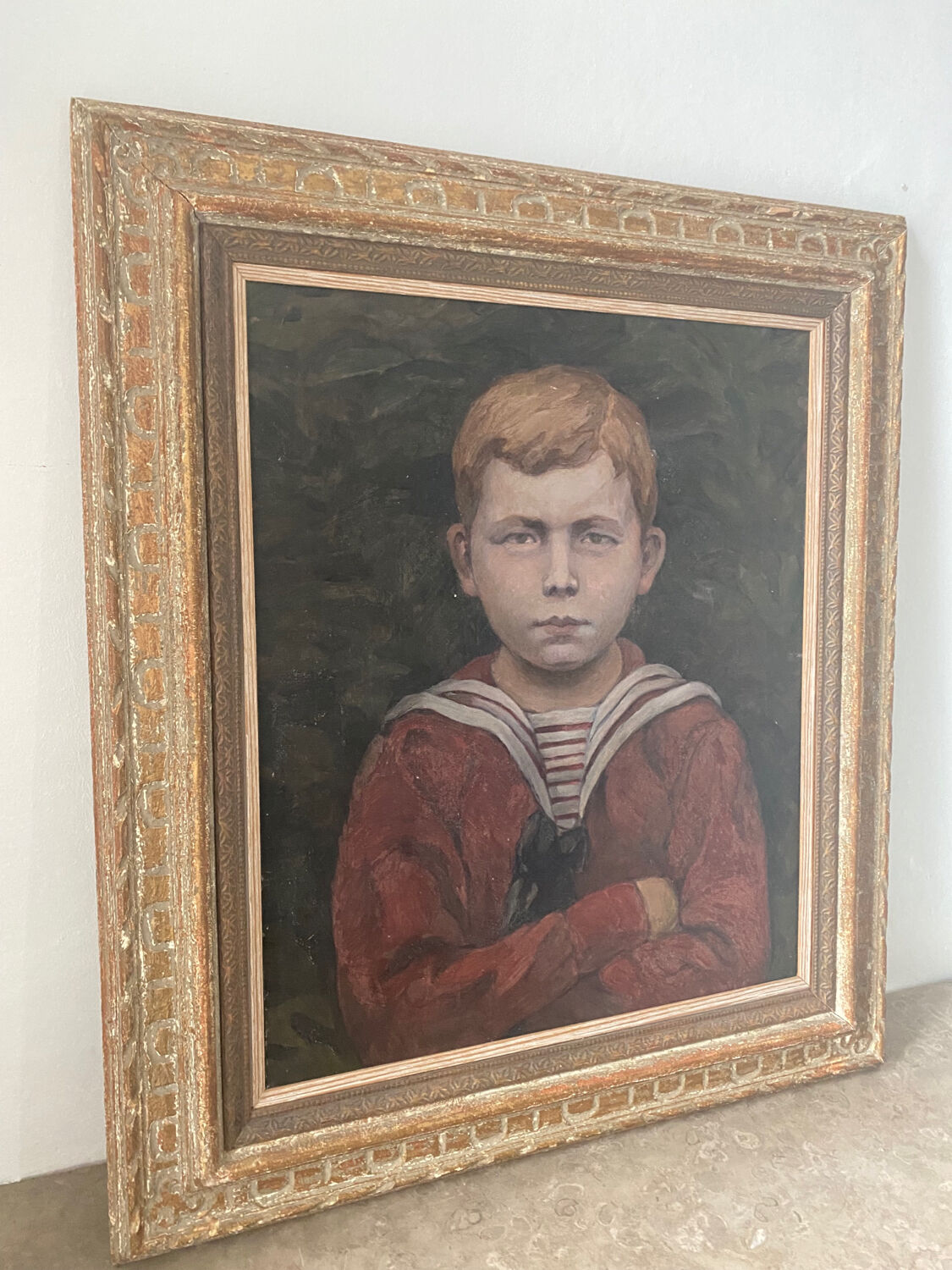 Old portrait of a young man