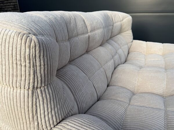 Ligne Roset Kashima 2 places Beige Velours côtelé