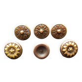 Antique brass furniture knobs