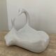 Empty pocket vintage ceramic swan 70s