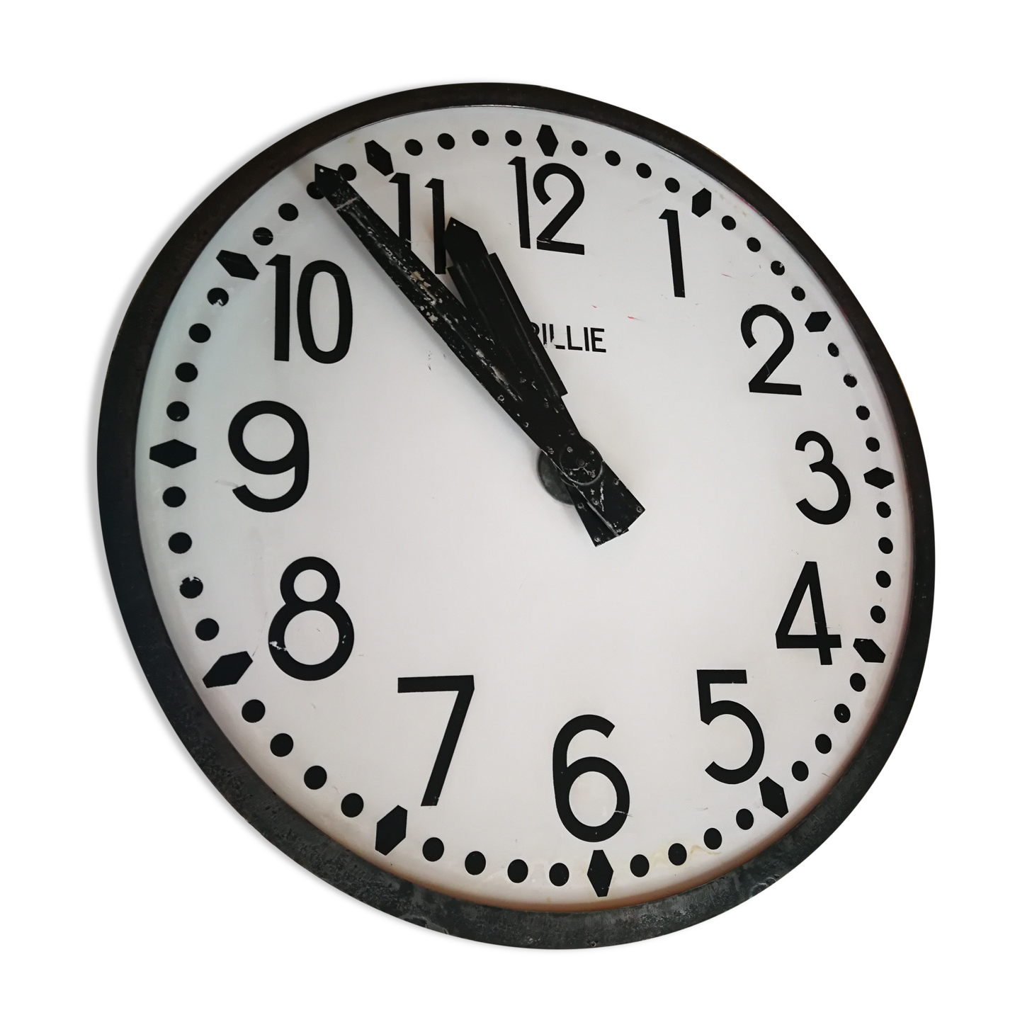 Industrial clock Brillie backlit station