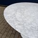 Original Knoll Tulip dining table in Carrara marble (120cm)