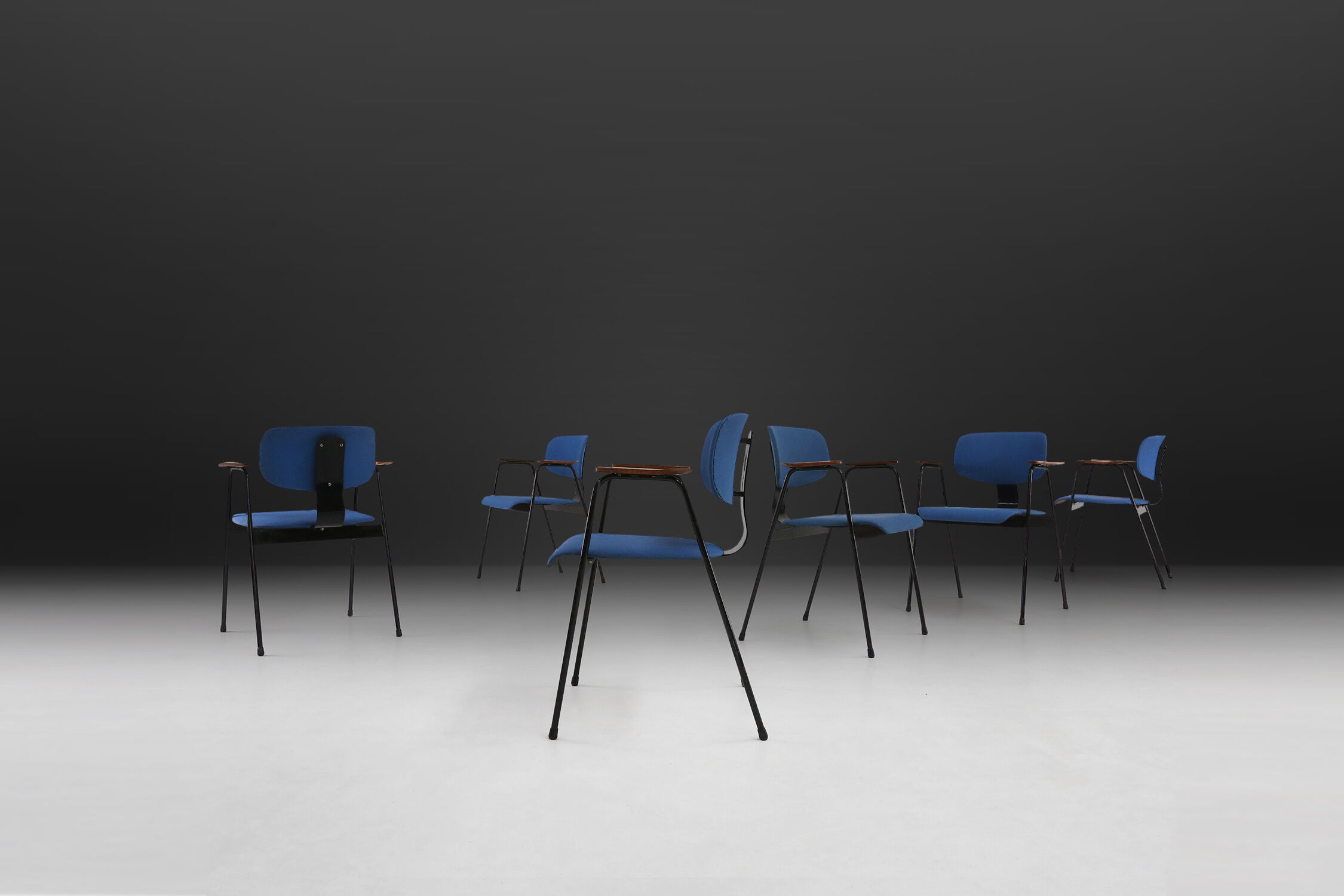 6 chairs by Willy Van der Meeren 1950's