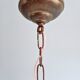 Art Deco Skyscraper type pendant lamp in amber glass, 1920s-30s