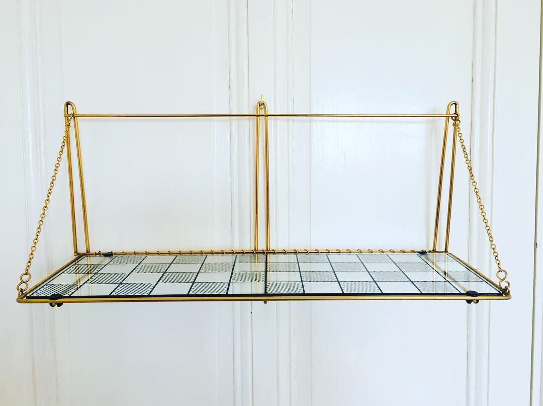 Glass shelves, 1960