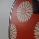 Mid-century Luxas retro scale Czech orange floral chrome vintage decor