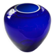 Cobalt blue blown glass vase