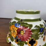 Pair of hand-painted ceramic pendant lights, 1980