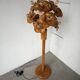 Ornamental floor lamp with "flower" patterns from the 1970s.