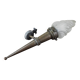 metal torch, glass flame