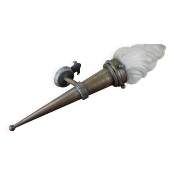 torche en métal verre flame