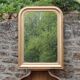 Vintage champagne gold wooden mirror – Louis-Philippe style – 86 × 62 cm