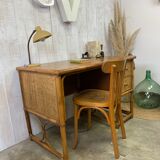 Vintage rattan desk