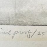 Signed painting sketch The Hille of Home by Muford Carter, wood frame