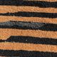 Modern Beni Ouarain Moroccan rug – black striped pattern – 215 x 250 cm