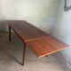 Table rectangulaire scandinave vintage en teck