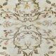 Tapis Vintage Turc Crème, Médaillon Floral, Style Shabby Chic, 150x250Cm