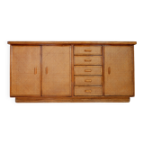 Rattan and wicker sideboard - 1960s