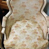 Pair of Louis XV style Bergère armchairs