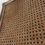 Side table in cane wood and bamboo