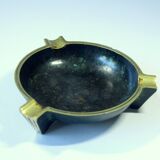 Cendrier des années 50 - en bronze et laiton - vintage