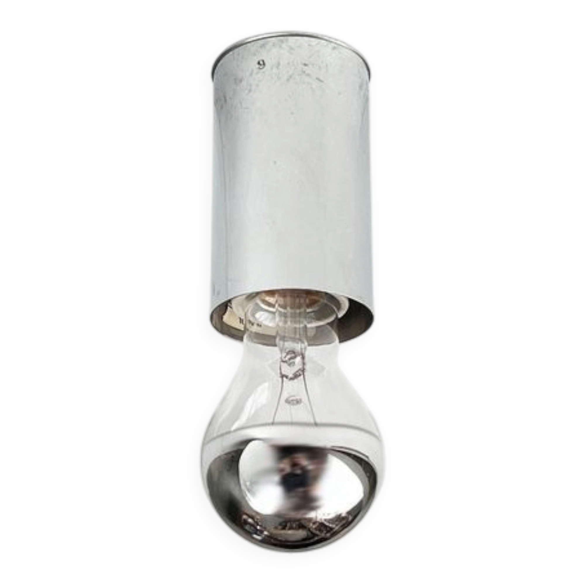 Vintage minimalist wall lamps or ceiling lights from the German space age by Rzb, set of 4.
