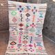 Handmade wool Berber rug – Colourful bohemian Moroccan kilim