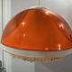 Lampe suspendue en acrylique orange Dijkstra, années 1970
