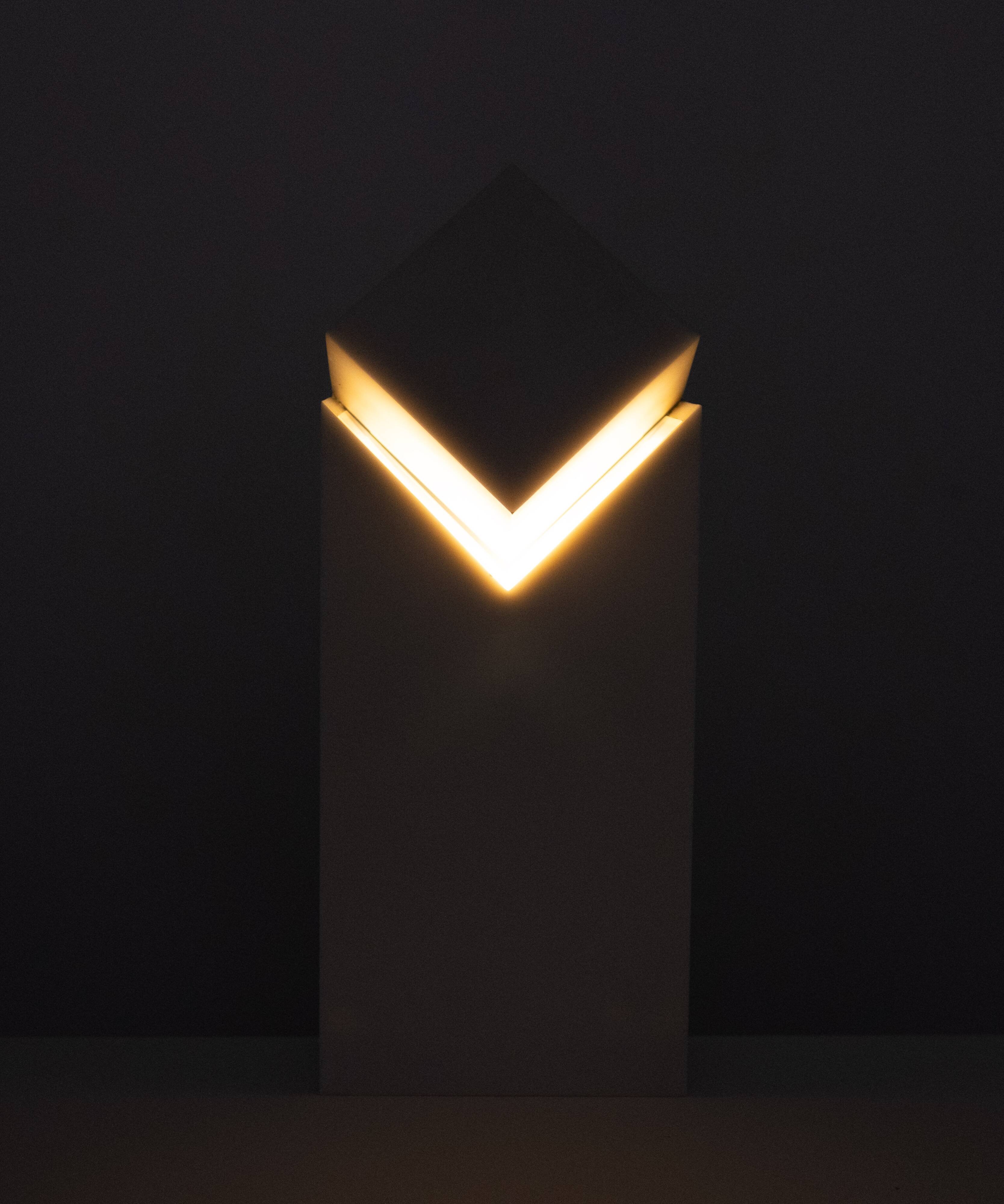 v.d.Made Modern Table Lamp, Hand-Crafted Synthetic, Netherlands, 1980s