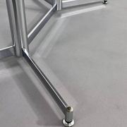 Table de repas ovale et extensible des années 50 chrome et formica