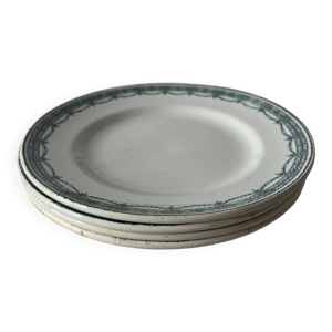 Lot de 4 assiettes plates