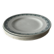 Set of 4 flat ironstone plates St Armand Magali