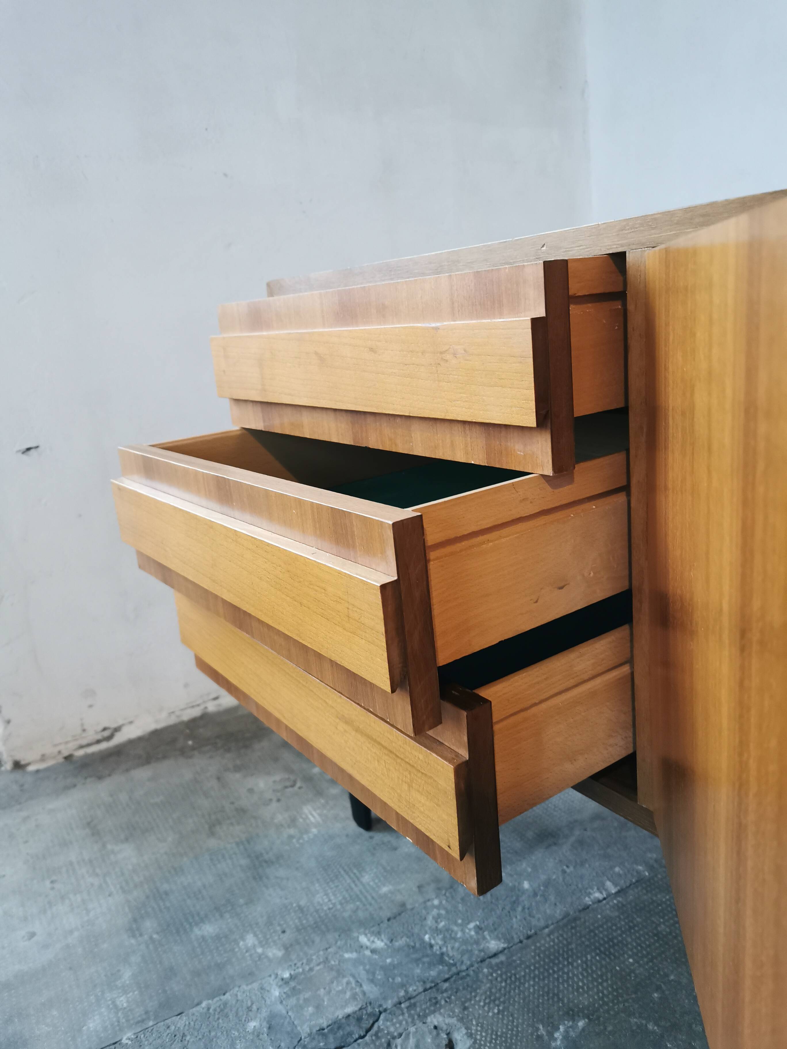 Vintage sideboard, walnut veneer