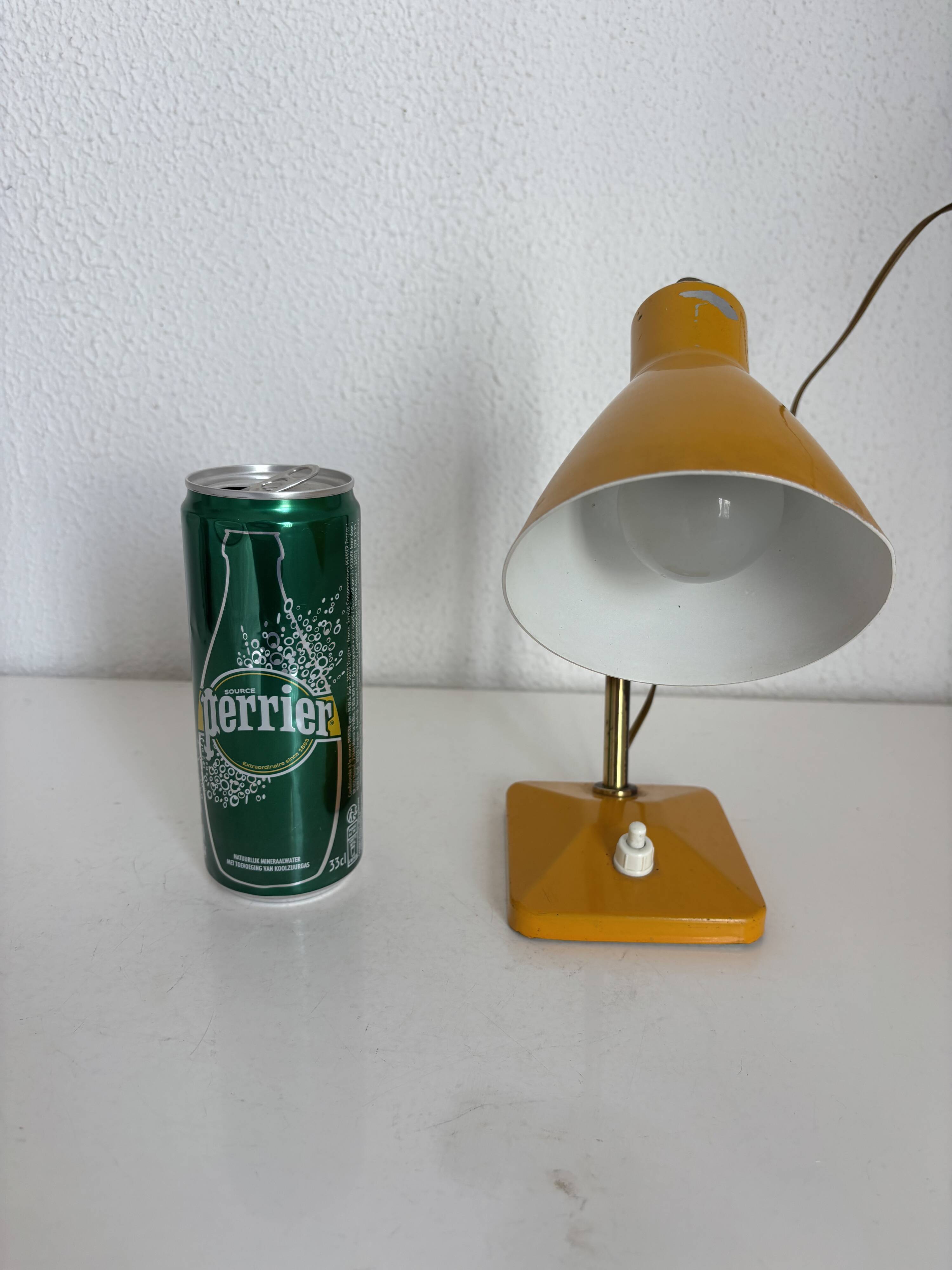 Vintage 1950 bedside lamp for children's desk gum-gutta - 21 cm