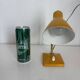 Vintage 1950 bedside lamp for children's desk gum-gutta - 21 cm