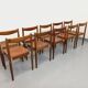 Set of 8 stackable chairs from the Czech manufacturer Bukoza
