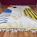 Tapis en laine petit taille fait main taille 100 x 200 cm