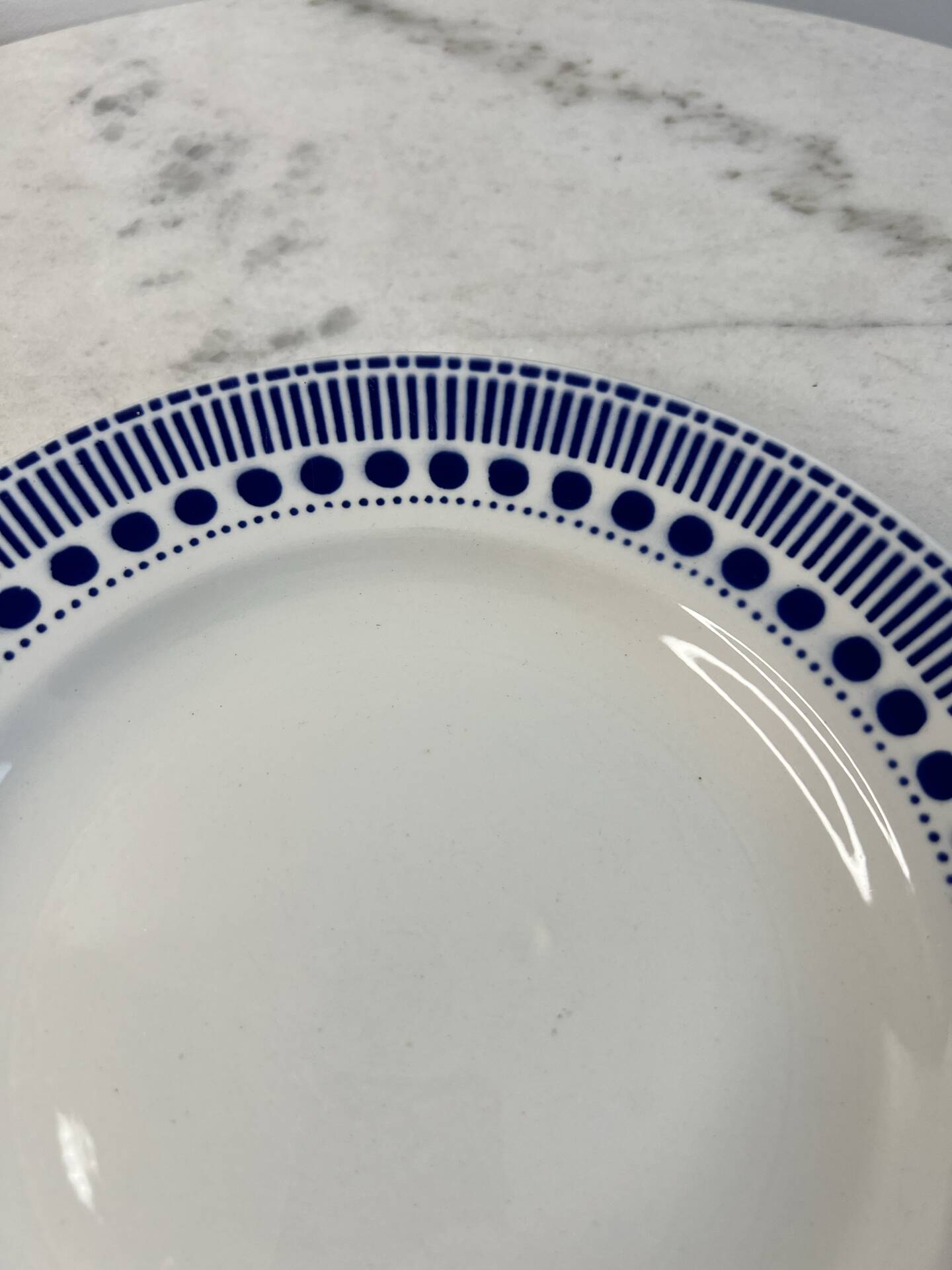 Set of 15 flat plates Sarreguemines Béatrice collection