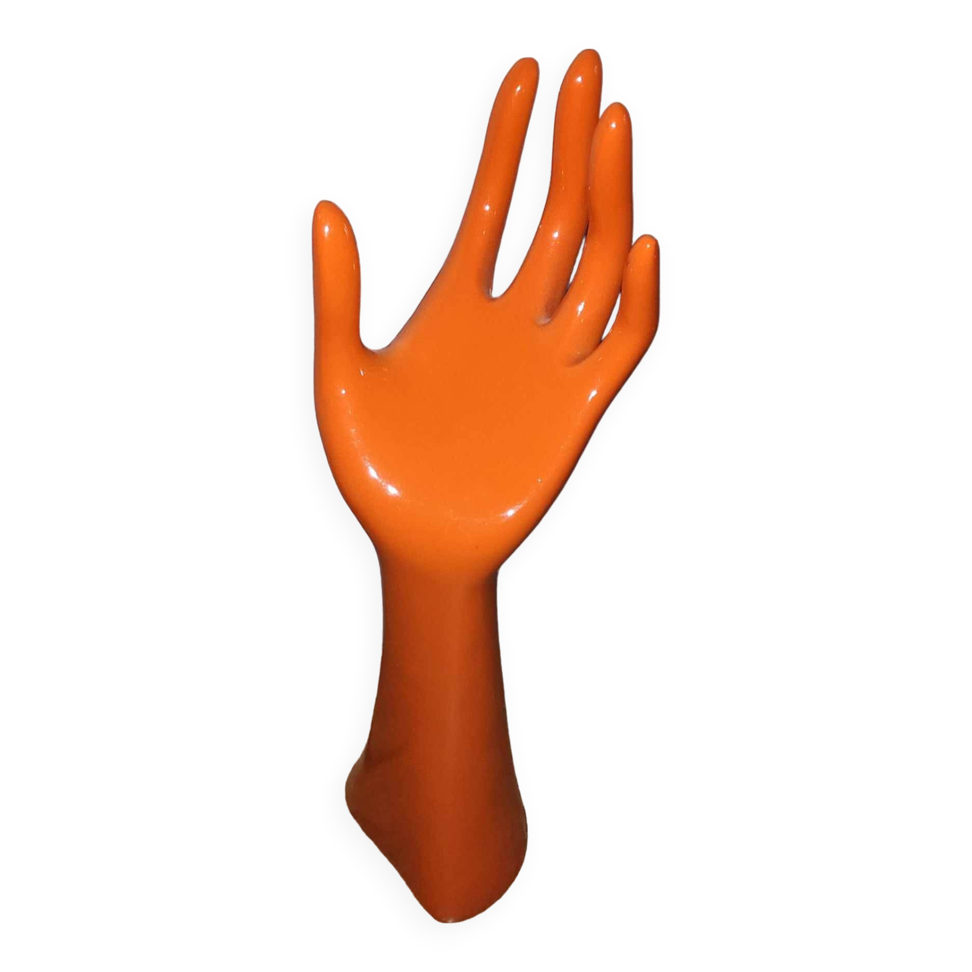 Orange jewelry holder / jewelry hand