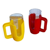 A pair of vintage Esso mugs from the 1970s.