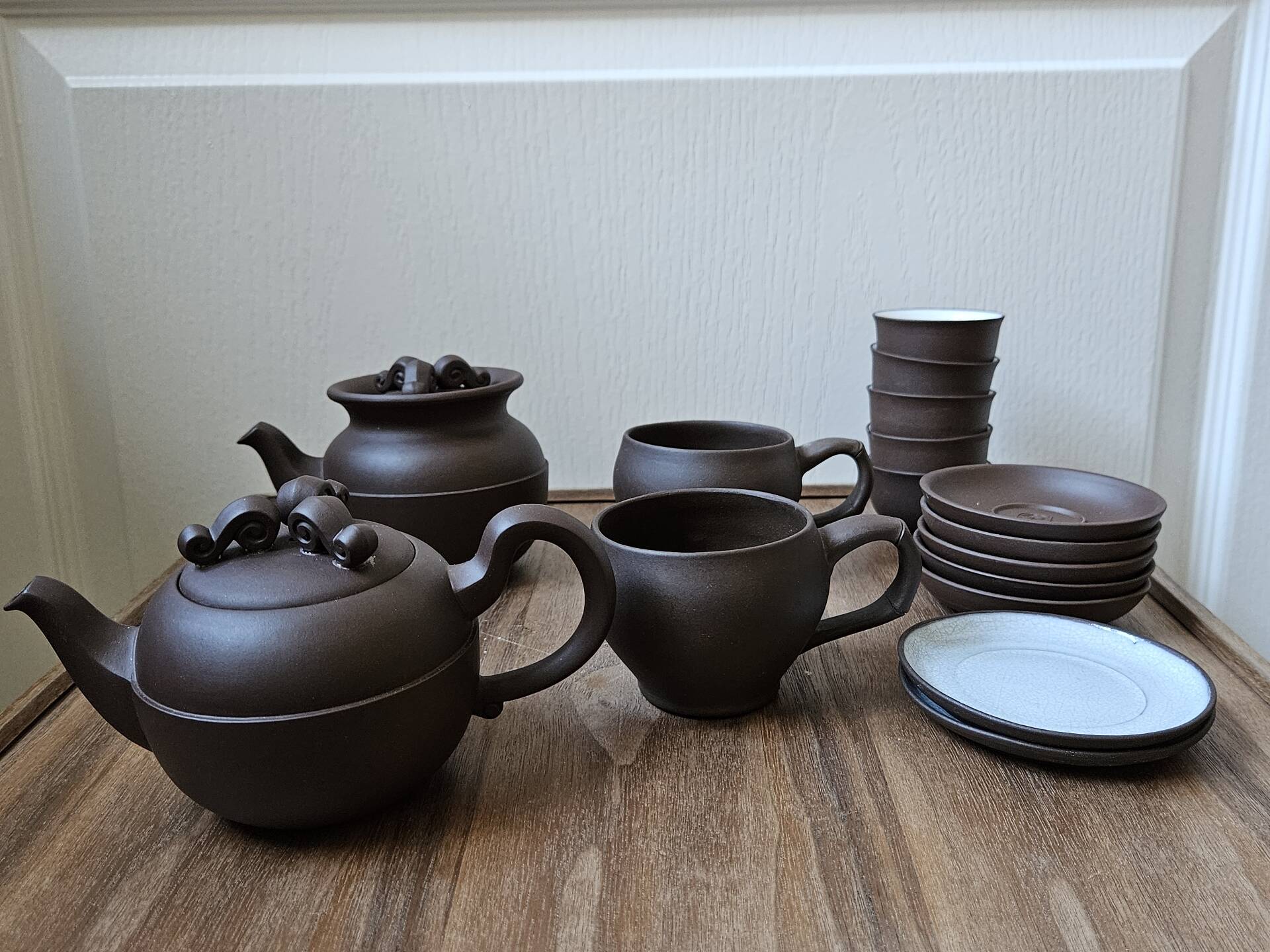 Yixing clay tea set