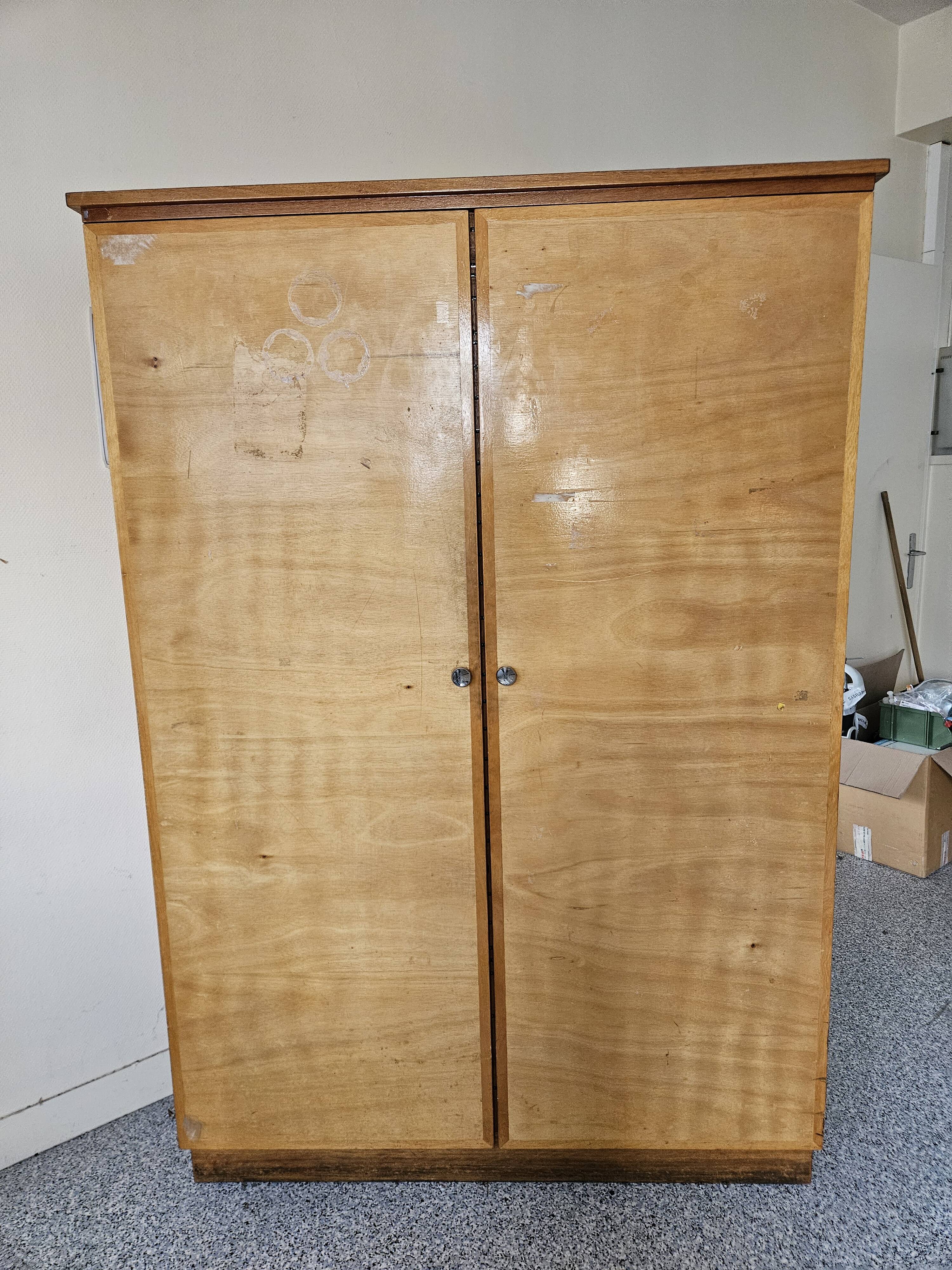 large antique wooden storage unit