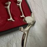 Silver dachshund knife holder
