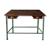 Vintage industrial console with drawers